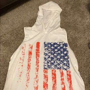 Cut off Hoodie shirt